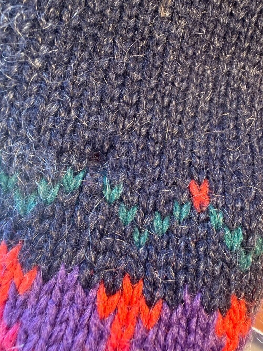 Vintage Woolrich Colorful Leaves Button Sweater - Picture 5 of 10